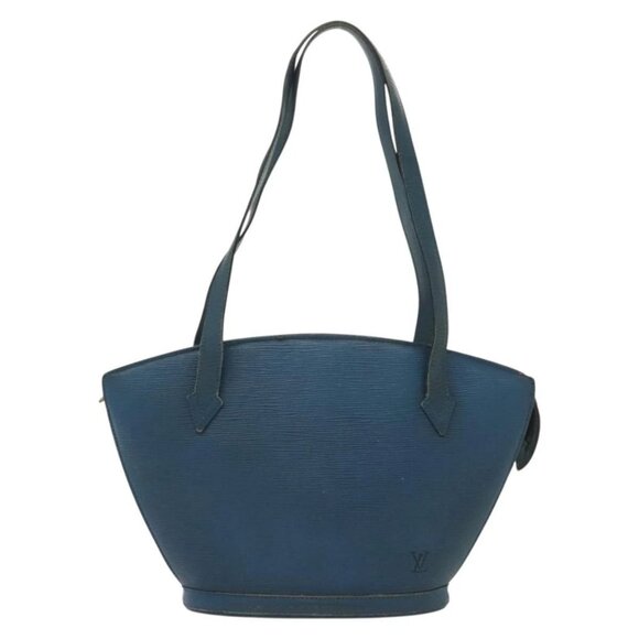 LOUIS VUITTON Epi Saint Jacques Poignees Long Bag Blue LV Auth - Picture 2 of 16